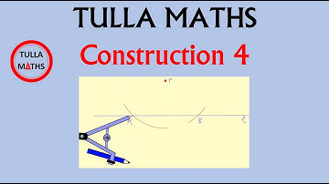 Construction 4. Line perpendicular to a given line l, passing through a given point on l
