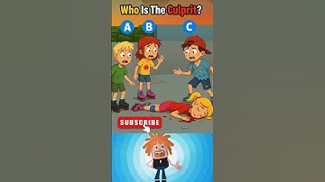 Who is the culprit 🤷🏼‍♀️ ? #riddle #find #brainteasers #shorts #genius #challenge #quiz #reels