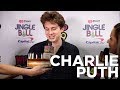 Charlie Puth talks with Gabby Diaz backstage at The WiLD 94.9 Jingle Ball 2017