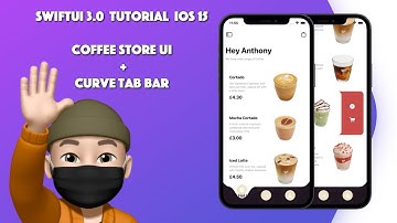 SwiftUI 3.0 - Stylish Coffee Store UI + Curved Tab Bar using Xcode 13