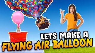 Lets Make Flying Gas Balloon at home | Hydrogen Gas Balloon At Home |