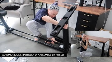 Autonomous SmartDesk Frame DIY Kit + Ikea Pinnarp // Building my standing desk all by myself