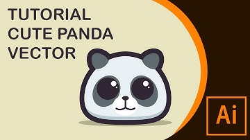 tutorial make cute panda - adobe illustrator cc 2019