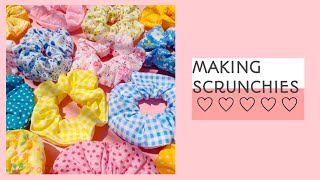 MAKING SCRUNCHIES | Cin DIY