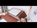Aothia Monitor Stand Elevate Your Workspace with Foldable Solid Wood Desktop with Underneath Storage