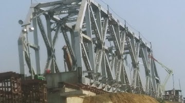 open web girder bridge |steel girder कैसे बनाते है |open web girder launching|