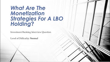 Mock Investment Banking Interview Question – LBO Exit Strategies