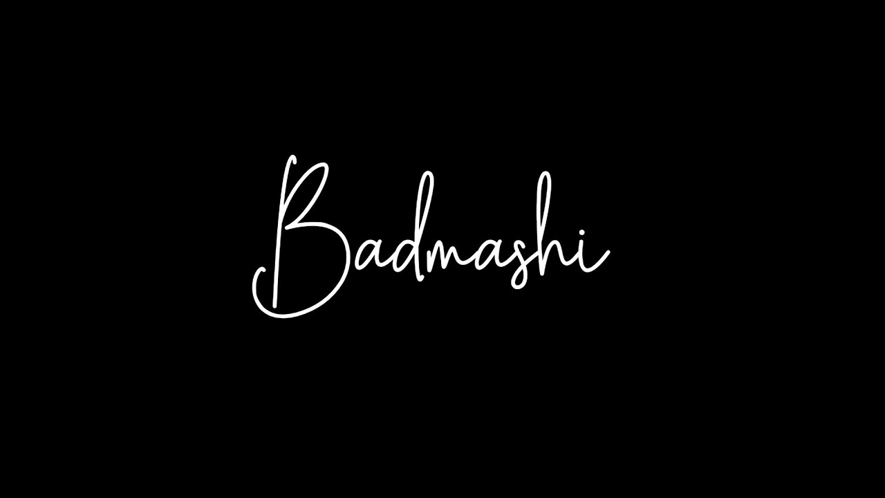 Badmashi • Sidhu Moose Wala • Black Screen Lyrics Status