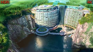 Visit Shanghai's underwater Quarry Hotel: 88 Meters Deep built on a quarry