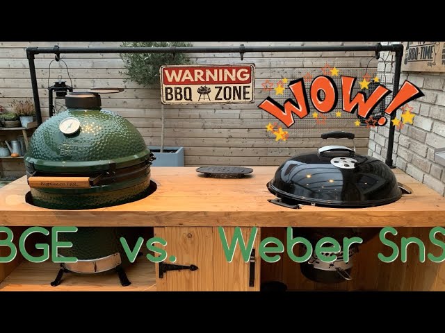 Een zekere Meer gedragen Big Green Egg vs Weber Kettle & SnS - YouTube