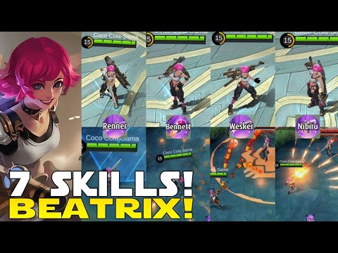 Beatrix First Skill NEW MARKSMAN BEATRIX | 7 SKILLS | ALL MARKSMAN COMBINED! | MOBILE ...