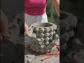 DIY Egg Carton Concrete Planter! 🥚✨ (Upcycle Hack)