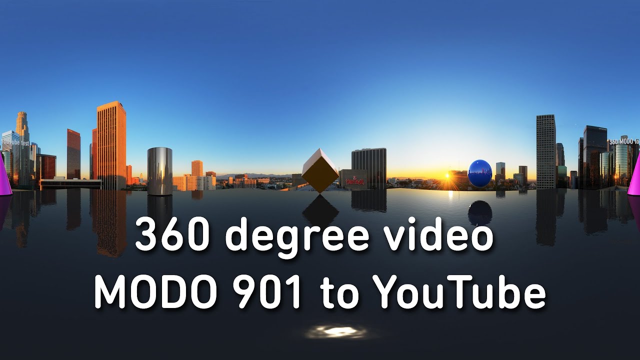 360 degree video MODO to YouTube test - YouTube