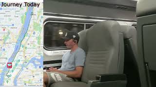 First Amtrak Ethan Allen Express to Burlington (New York to Yonkers)