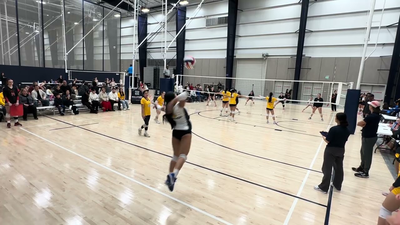 Golden Bears 16U vs NCVC 16 1st Set  President’s Day Tournament Day 2