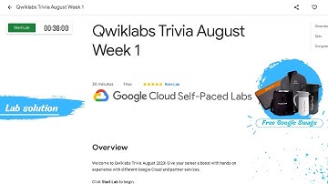 Qwiklabs Trivia August Week 1 Lab Solution || Free Swags & Goodies || Qwiklabs Arcade 2023
