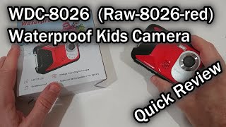 Rawiemy WDC-8026 (Raw-8026-red) Waterproof Digital Camera  1080P 36MP Review (Footage, Mic Test) screenshot 2