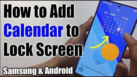 Hoe voeg je een agenda toe aan de vergrendelschermklok op Android/Samsung?