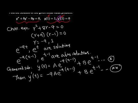 Diff Eqn: Solving a second order IVP