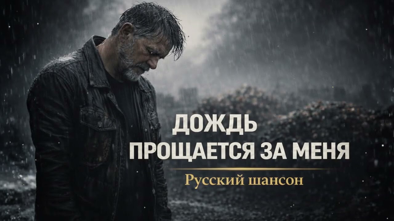 🌧️⚰️ Печальный русский шансон – тишина кладбища, дождь и разбитая душа