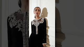 #black dress #silver work #wedding dress #black dress #silver work #wedding dress