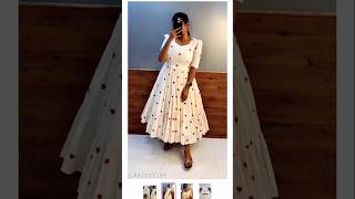 White Frock Adorned With Ruffle Detailing With Heart Printed Puff Sleeveslined With Pure Cotton