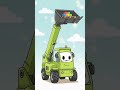 Si Lengan Panjang Telehandler Hijau 🏗️💚 #KendaraanAnak #AlatBerat #KartunAnak #shorts