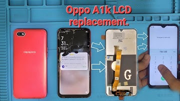 Oppo A1k LCD replacement. Oppo A1k Display change . Oppo a1k disassembly.