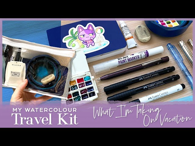 My Travel Watercolor Kit + Mini Painting 