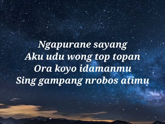 Lirik Lagu Top Topan - cover woro widowati (Lirik) class=