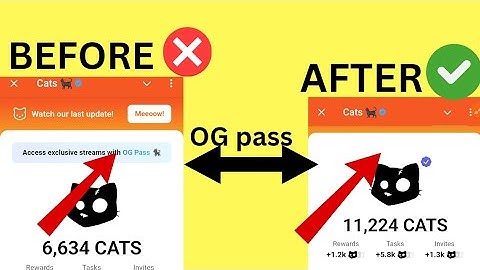 CATS AIRDROP: How To perform OG PASS Transaction SUCCESSFULLY (100% )