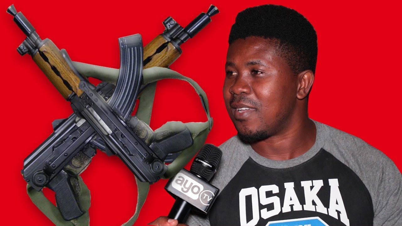 MWANAUME ALIYENYANG'ANYA MAJAMBAZI BUNDUKI 