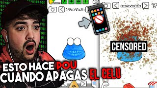 ESTO HACE LA APP DE POU CUANDO APAGAS EL CELU 📵