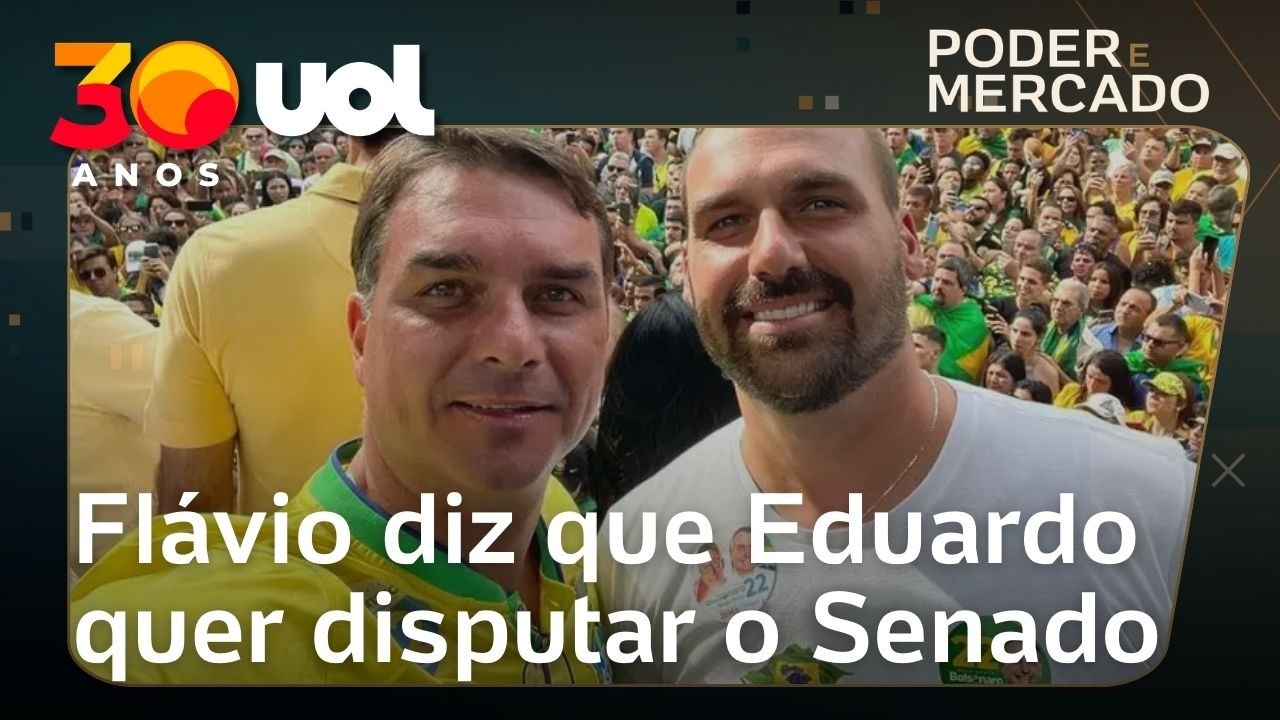 Flávio Bolsonaro diz que Eduardo quer disputar o Senado mesmo nos EUA