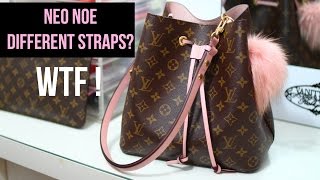 Neo noe strap - stitching or no stitching?  Black louis vuitton bag, Louis  vuitton bag, Bags
