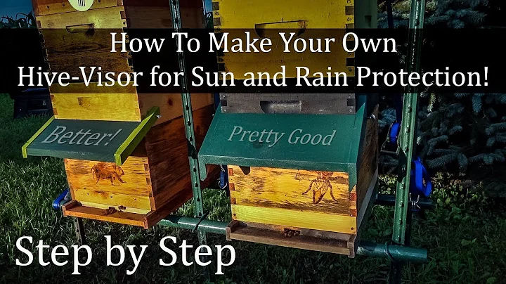 Bee Hive Shade or Rain Visor Step by Step Tutorial...