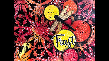 Mixed Media Art Journal Tutorial- How to Set Off Focal Image on Busy Background