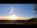 Clouds, Contrails, And A Sunset With A Moon Chaser Time Lapse -- February 14th, 2021