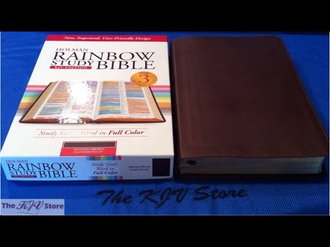 What are features of the King James Bible study guide?