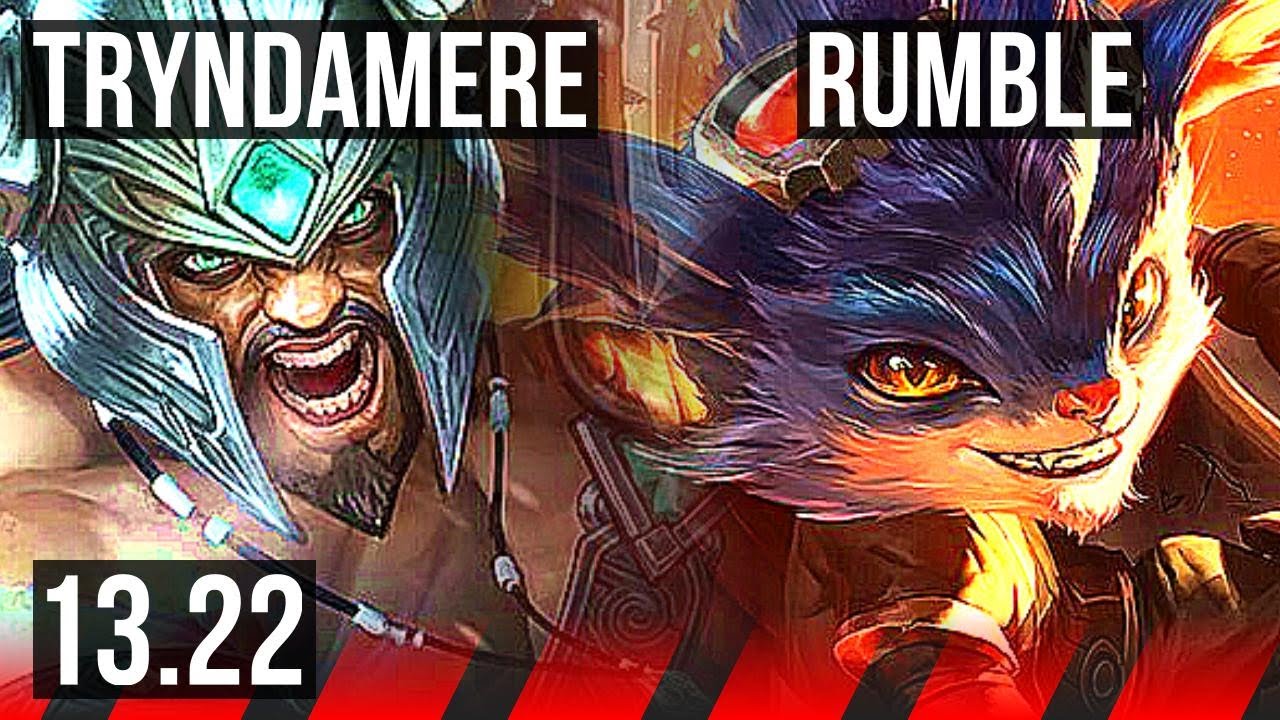 TRYNDA vs RUMBLE (TOP) | 2.0M mastery, 4/1/2, 300+ games | KR Master ...