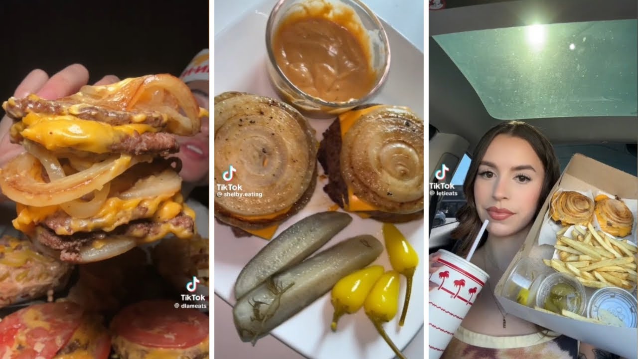 FLYING DUTCHMAN BURGER MUKBANG TIKTOK COMPILATION 🍔🧅💕