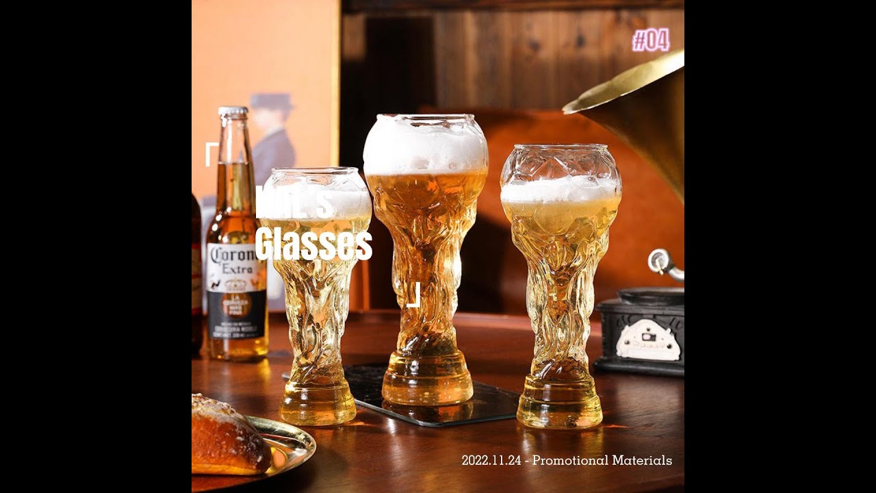 The glass allows our consumers to toast happily! (