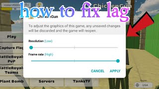 How to fix lag in ChickenGun
