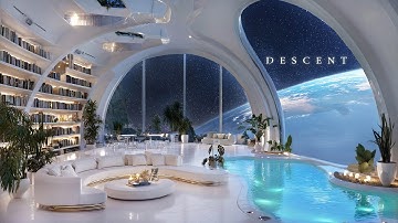Descent: Beautiful Ambient Sci Fi Music 🎧💫 for a Peaceful Space Journey (Binaural Beats 3Hz)