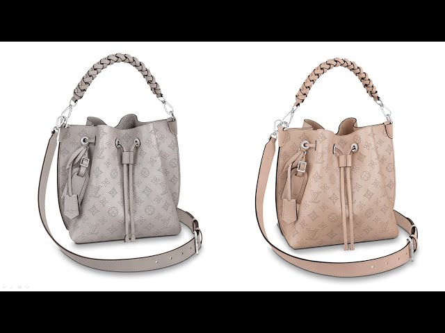 Louis Vuitton Gris Souris Monogram Mahina Leather Bella Bucket Bag Louis  Vuitton