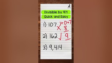 Divisibility Rule for 9 | Math with Mr. J #Shorts