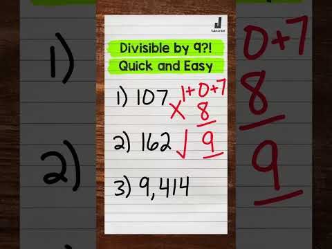 Divisibility Rule for