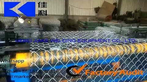 Full automatic double wire chain link fence weaving machine