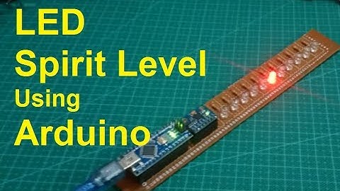 Spirit Level With LEDs Using Arduino Nano and gyroscope (with code)