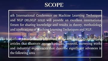 4th International Conference on Machine Learning Techniques and NLP (MLNLP 2023)